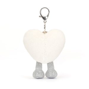 Amuseables Cream Heart Bag Charm - Image 3