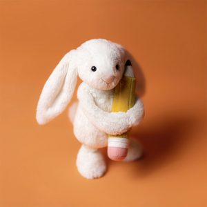 Bashful Bunny with Pencil - Image 2
