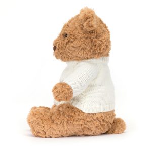 Bartholomew Bear with Personalised Cream Jumper - Image 4