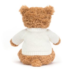 Bartholomew Bear with Personalised Cream Jumper - Image 5