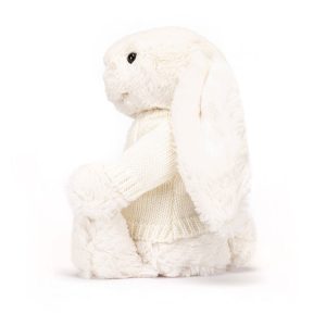 Bashful Cream Bunny with Personalised Cream Jumper - Image 3