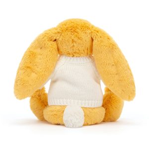 Bashful Sunshine Bunny with Personalised Cream Jumper - Image 4
