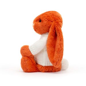 Bashful Tangerine Bunny with Personalised Cream Jumper - Image 3