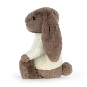 Bashful Truffle Bunny with Personalised Cream Jumper - Image 3