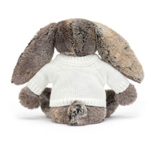 Bashful Cottontail Bunny with Personalised Cream Jumper - Image 4