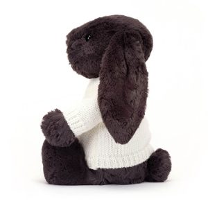 Bashful Inky Bunny with Personalised Cream Jumper - Image 3