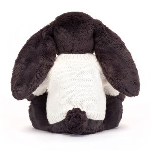 Bashful Inky Bunny with Personalised Cream Jumper - Image 4