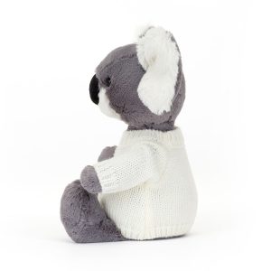 Bashful Koala with Personalised Cream Jumper - Image 3
