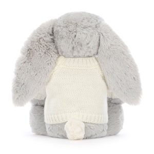 Bashful Shimmer Bunny with Personalised Cream Jumper - Image 4