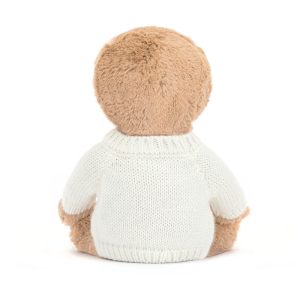 Bashful Sloth with Personalised Cream Jumper - Image 4