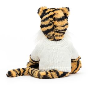 Bashful Tiger with Personalised Cream Jumper - Image 4