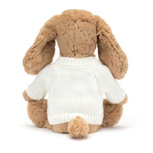 Bashful Toffee Puppy with Personalised Cream Jumper - Image 4