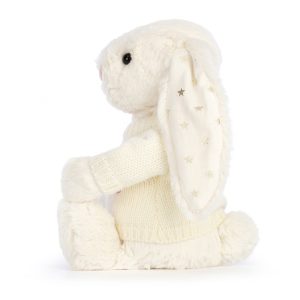 Bashful Twinkle Bunny with Personalised Cream Jumper - Image 3