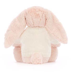 Blossom Blush Bunny with Personalised Cream Jumper - Image 4