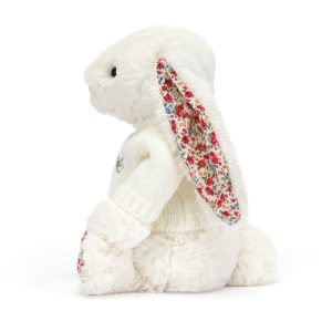 Blossom Cream Bunny with Personalised Cream Jumper - Image 3