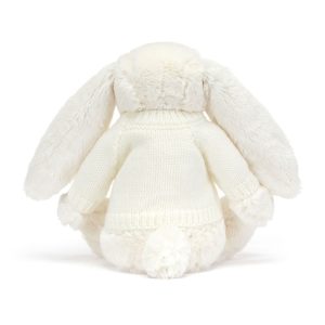 Blossom Cream Bunny with Personalised Cream Jumper - Image 4