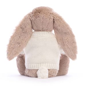 Blossom Bea Beige Bunny with Personalised Cream Jumper - Image 4