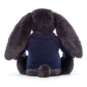 Bashful Inky Bunny with Personalised Navy Jumper - Image 4