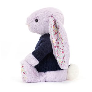 Blossom Jasmine Bunny with Personalised Navy Jumper - Image 3