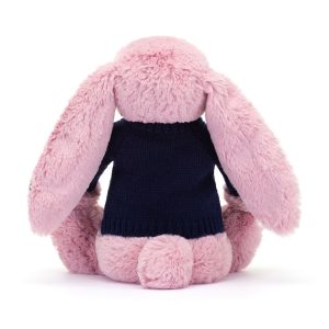 Blossom Tulip Bunny with Personalised Navy Jumper - Image 3