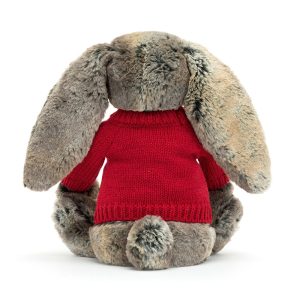 Bashful Cottontail Bunny with Personalised Red Jumper - Image 4