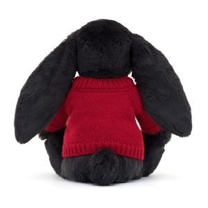 Bashful Inky Bunny with Personalised Red Jumper - Image 4