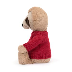 Bashful Sloth with Personalised Red Jumper - Image 3