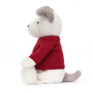 Bashful Terrier with Personalised Red Jumper - Image 3