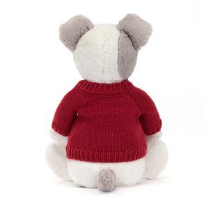 Bashful Terrier with Personalised Red Jumper - Image 4