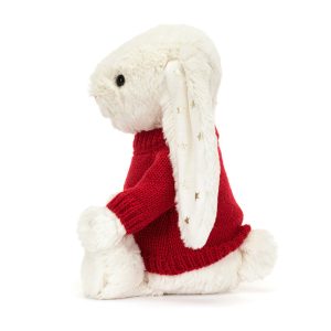 Bashful Twinkle Bunny with Personalised Red Jumper - Image 3