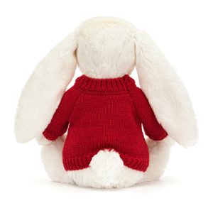 Bashful Twinkle Bunny with Personalised Red Jumper - Image 4