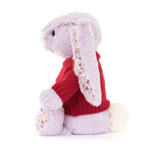 Blossom Jasmine Bunny with Personalised Red Jumper - Image 4