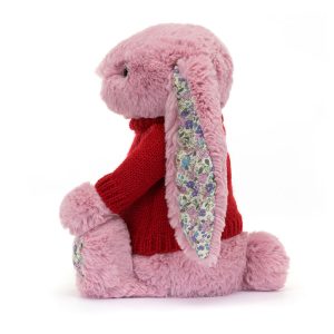 Blossom Tulip Bunny with Personalised Red Jumper - Image 4