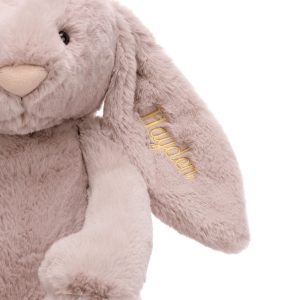 Personalised Bashful Luxe Bunny Rosa Huge - Image 3