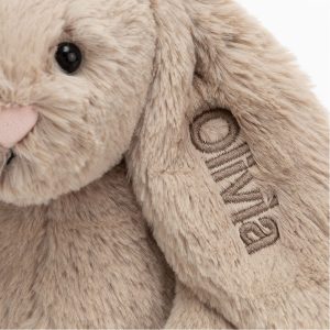 Personalised Bashful Beige Bunny Medium - Image 3