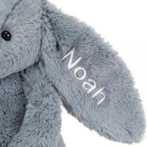 Personalised Bashful Dusky Blue Bunny Medium - Image 3