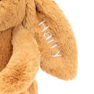 Personalised Bashful Golden Bunny Medium - Image 3