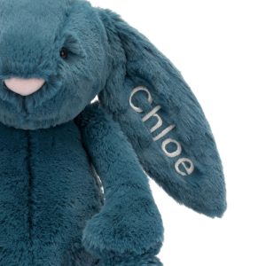 Personalised Bashful Mineral Blue Bunny Medium - Image 3