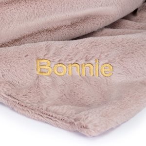 Personalised Bashful Luxe Bunny Rosa Blankie - Image 2