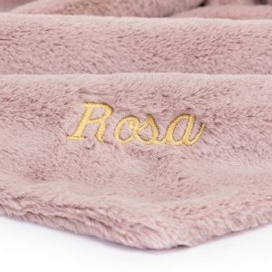 Personalised Bashful Luxe Bunny Rosa Soother - Image 2