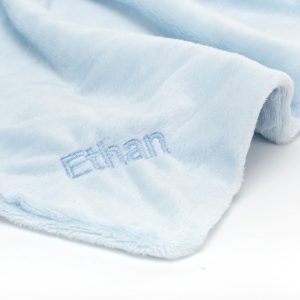 Personalised Bashful Bunny Blue Soother - Image 2