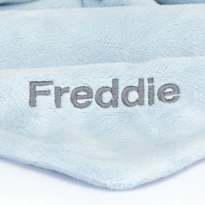 Personalised Bashful Blue Bunny Soother - Image 2