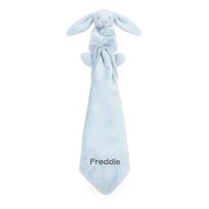 Personalised Bashful Blue Bunny Soother - Image 3