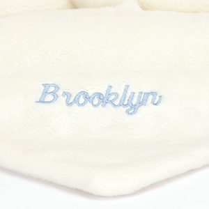 Personalised Bashful Black & Cream Puppy Soother - Image 2