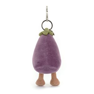 Vivacious Vegetable Aubergine Bag Charm - Image 3